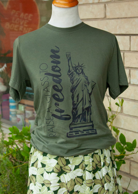 T-Shirt- Raise a Glass to Freedom